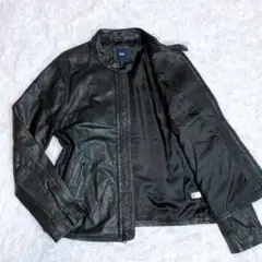 極美品✨オールドギャップ ゴートレザー ライダーズジャケット ブラック M