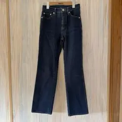 ダークブルー ブーツカットデニム