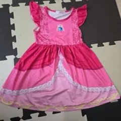 ピーチ姫　コスプレ　ワンピース　100