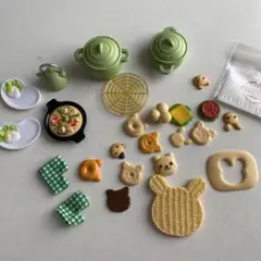 シルバニアファミリー 料理用・ハンバーガーミニチュアセット