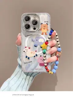 【未使用】iPhone 16 Plus 対応ケース／かわいい動物柄