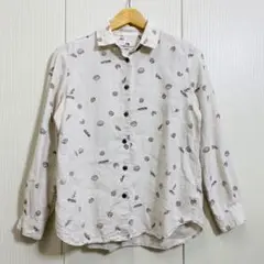 Sunny clouds やっぱりパンが好きシャツ　リネンシャツ 麻