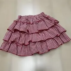 最終値下げ！今期！韓国　ninibello チェック柄スカパン　Mサイズ