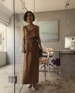 AMERI♡ MEDI RELAX DRESS♡アシメ ショルダーワンピ