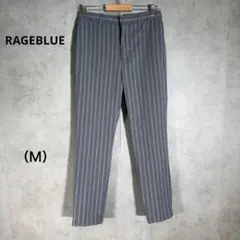 『RAGEBLUE』レイジブルー（Ｍ）ストライプパンツ ウエスト後ろ一部ゴム