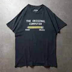 アメリカ古着　ジョーク　ユーモア　メッセージ　えんぴつ　おもしろ　フェード　M