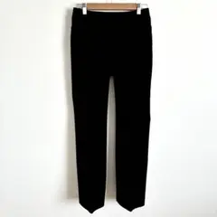 ストレートパンツ　タック入り　美品　ブラック　しっかり　キレイめ