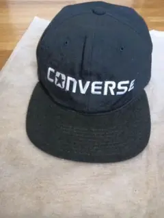 訳あり)CONVERSE 黒 キャップ