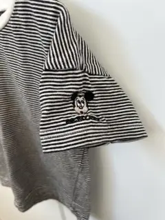 しまむら ストライプ Tシャツ 100cm ミッキー