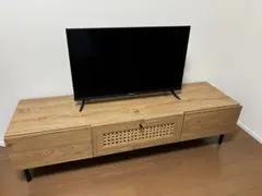 ■送料込■LOWYA ラタン ローテレビボード テレビ台 北欧風人気家具 TV棚