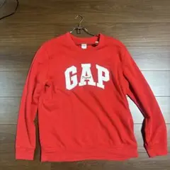 GAP 赤 ロゴ スウェット L