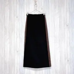 新品タグ付【ROSEBUD】ロングタイトスカート サイドライン 後ろスリット