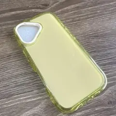 イエロー 透明ソフトケース　iPhone16ケース