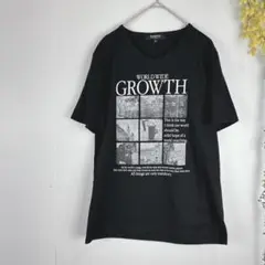 未使用　Doublefocus ダブルフォーカス　Tシャツ　黒　プリント　503