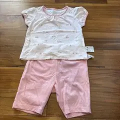 UNIQLO ベビーパジャマ 上下セット 80cm ピンクパンダ柄