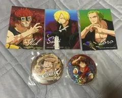 ワンピース　ブロマイド　缶バッジ　5点セット