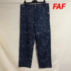 FAF fake ass flowersブリーチデニム
