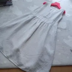 美品NIMESリネン麻100%ワンピース