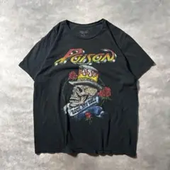 Q22 古着80s復刻Poison バンドTシャツ　黒