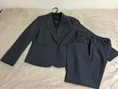 【極美品】Add Rouge 洗えるパンツスーツセット13号グレー