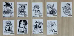 集英社夏コミ　サイン色紙風プレミアムミニ下敷き 9枚セット（非売品）