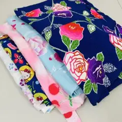 子供浴衣 綿浴衣 5着 着物まとめ売り 着物 S-2375