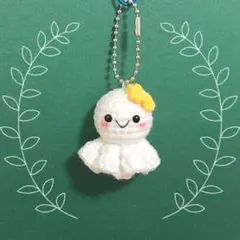 可愛い　てるてる坊主　あみぐるみ　ハンドメイド　プレゼント　キーホルダー　1個