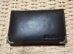 DIABLO 名刺入れ 名刺ケース 合皮 ブラック レッド