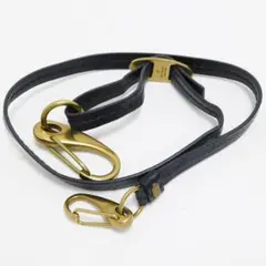 極美品 GUCCIグッチ ショルダーストラップ レザー 黒