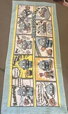 598☆新品 ハンギョドン 漫画風フェイスタオル