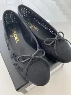 シャネル レース バレエシューズ