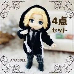 ねんとろいどどーる オビツ11 服 セット パーカー シャツ ズボン 半袖 春夏