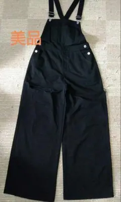 【美品】サロペット　オールインワン　黒色　オーバーオール