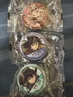 鬼滅の刃×くら寿司　缶バッジ3個セット
