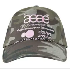 aeae 迷彩柄キャップWeb Logo 5 Pannel Ball Cap