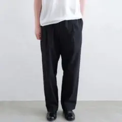 【タグ付き美品】ATON COTTON TYPEWRITER イージーパンツ