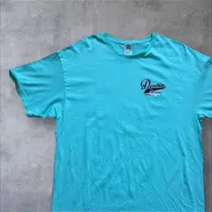 【DELTA】Destin, FL グラフィック Tシャツ XL 水色 古着