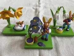 ドイツ　エルツ地方　オットーメルテンス　うさぎとお花シリーズ