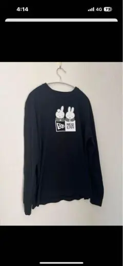 NEW ERA ブラック ロンT ミッフィーコラボ