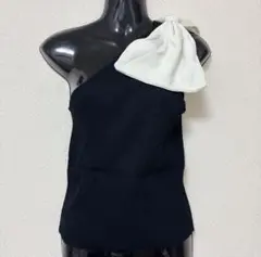 ZARA ショルダーリボン アシンメトリートップス
