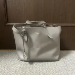 【ジャンク品】FURLA グレージュ レザートートバッグ