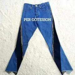 希少美品✨️AW23 PER GOTESSON ツイスト スキニー パッチワーク
