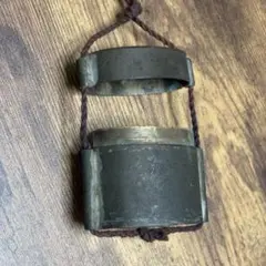 【骨董】真鍮製　煙草入れ　キザミ入れ　印籠　根付