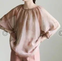 select MOCA シアーボリュームパフ袖2wayプルオーバー