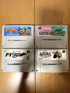 スーパーファミコンソフト まとめ売り4本セット 中古品 スーパーブラックバス3他