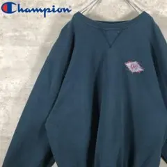 【チャンピオン】スウェット ロゴ刺繡 ワンポイントロゴ ダークグリーン XXL