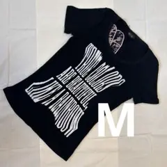 美品｜M.K.R｜黒プリント半袖Tシャツ｜Y2K風ストリート系｜Mサイズ