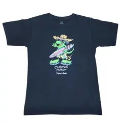 メキシコ カンクン 半袖Tシャツ イグアナ アニマルT 夏物古着l72①