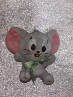 トムとジェリーぬいぐるみ 小型 グレー ピンク