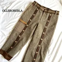アルベロベロ ツイード チロリアン パンツ ブタさん OLLEBOREBLA